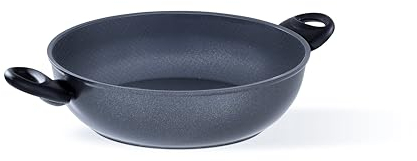 Barazzoni Tegame 2 manici, ø28cm, Rivestimento in ceramica, Made in Italy, Induzione+Gas con disco Full Induction, PFAS free, Linea Kéramos