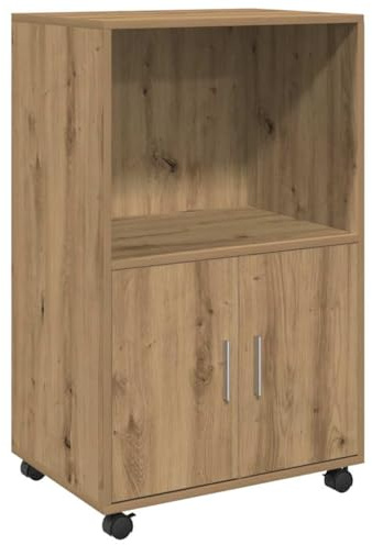 vidaXL Rollschrank Artisan-Eiche 55x40x91 cm Holzwerkstoff