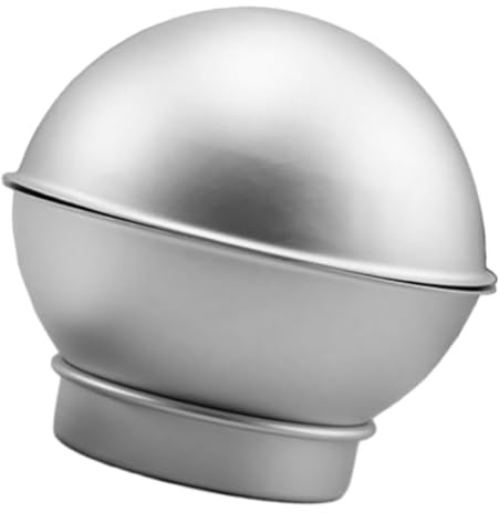 1 Satz Halbkugelform Aluminiumlegierung Silber | Selbstgemacht Badeball, Glatte Oberfläche, Wiederverwendbar und Leichtes Entformen