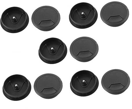 OSOLADY 10pcs Desk Grommet Cable Hole Cover Diameter Grommet for Office PC Computer Desk Cable Tidy Hole Wire