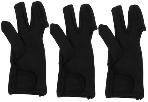 Vaguelly 3stücke Hitzebeständige Handschuhe Für Haarstyling Und Curling Schwarz Passend Für Männer Und Frauen Schützt Vor Verbrennungen Durch Glätteisen Und Lockenstab