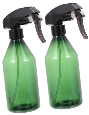 IWOWHERO Botellas De Spray Recargables Hogar 2 Unidades 300 Ml Transparentes Pulverizador Tipo Prensa Multifuncional Para Jardín y Cuidado Del Cabello