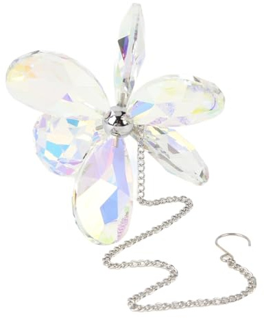 Sxhlseller Colorful Geometric Crystal Suncatcher Dazzling Prism Pendant for Home Garden Decor, Calcium Glass Window Hanging Ornament (Colorful)