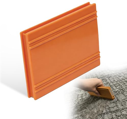 Quitapelos para Mascotas, Reutilizable Animales Cepillos Depilación, Cepillo de Limpieza Removedor de Pelaje Removedor de Pelo de Perro, para Alfombras, Ropa y sofá (naranja)