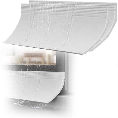 tiras lluvia para alféizar ventana 1 2 3 4 5 Piezas De Protectores Contra El Goteo De Lluvia, Bloques Exteriores Abatibles Para Habitaciones, Lluvia Para Puertas De 1 M(C-2 pcs,Width 110mm)