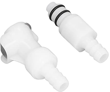 HUIOP 5/16-Schnellkupplung mit Rückschlagventil für 5/16-Zoll-Schlauch, Gas-Bierleitungs-Kupplungsadapter, Einfach zu Wechselnder Schnellkupplungs-Kunststoffanschluss für das Gassystem