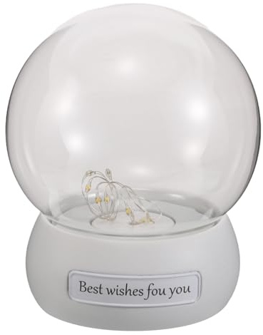 HOLIDYOYO Cupola Espositiva in Vetro con Base a LED - Campana Trasparente per Fiori - Cupola con Rose Stabilizzate per Vetrina da Banco - Globo Luminoso per Ricordi Bianco