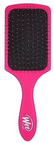 WetBrush Paddle Detangler AquaVent Design Ultra-soft Bristles Hairbrush Pink | IntelliFlex Bristles with AquaVents Help Speed Up Drying, Wider Surface Area Detangles Hair in Less Time, All Hair Types