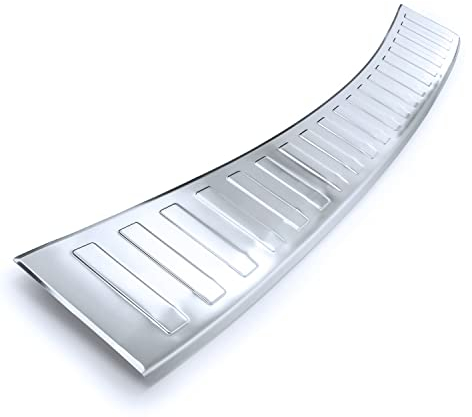 tuning-art BL940 Protector de Borde de Carga para Peugeot 508 SW 2010-2018 con un Borde, Color:Plata