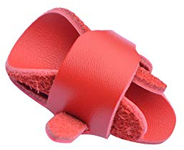 ZSHJGJR Leder Bogenschießen Finger Tab Daumenschutz Bogensport Handschuhe Fingerschutz Daumenring (Rot)