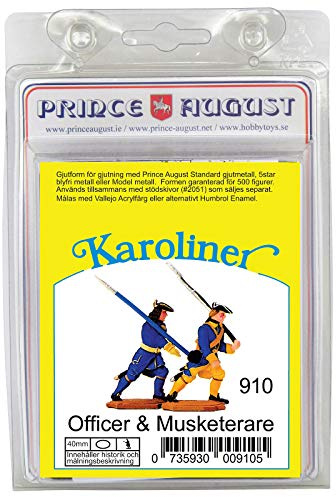Unbekannt Prinz August Hobby Gießform – Karoliners Offizier und Musketier PAS910