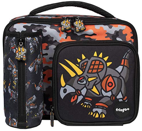 Fringoo Kids Lunch Bag for School - Insulated with 3 Sections - 3 Designs