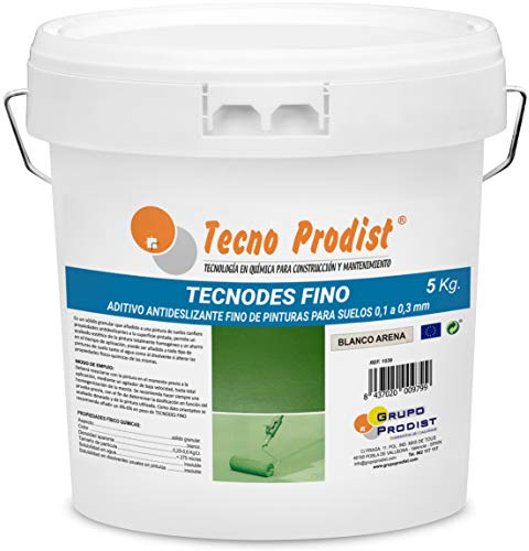 TECNODES FINO de Tecno Prodist - (5 kg) Aditivo antideslizante en polvo para pinturas de suelos, granulometría 0,1 a 0,3 mm