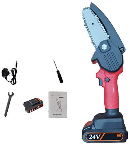 thorityau Electric Saw,Chargable Cordless Handheld Chain Saw Wireless Lithium Battery Home Small Electric Pruning Saw With Non-slip Handle,Outdoor Orchard Electric Chainsaw For Daily Use