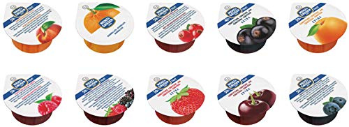 Menz&Gasser - Marmellatine Extra Monodose 100 Pezzi x Gr.25 Assortite (10 Gusti) in Vaschetta
