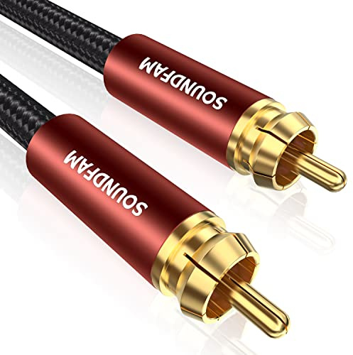SOUNDFAM RCA Subwoofer Cable Digital Audio Coaxial Cable 3M