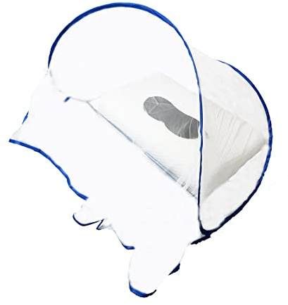 CMINGJ Portable Mosquito Head Net Foldable Pop-Up Travel Essentials Mosquito Net for Bed Free Installation-Large Size Suitable for Bedroom, Camping, nap (Large)
