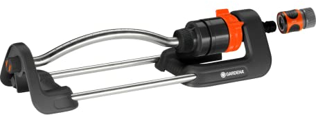 Gardena 18700-80 Aqua Frost-Proof Oscillating Sprinkler, Covers Areas up to 2400 Sq. Ft, Made in Germany