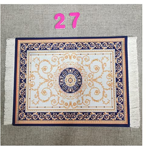 Egurs Mauspad Teppich Muster Perser Stil Orientteppich Mini Teppich Untersetzer mit Quaste Computer Zubehör Bunte Glasuntersetzer Glascoaster 27#