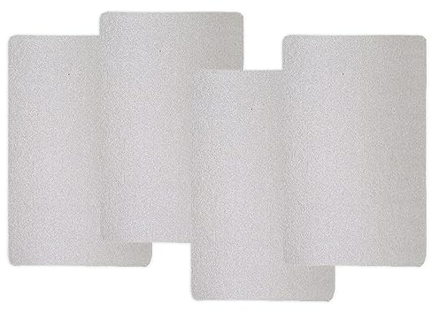 JSKWIKE 4 Pcs Placa de Mica para Ondas para Microondas, 12,1 * 20,3cm Hojas de Microondas Horno Cubierta de Guía para Horno Microondas Poweka