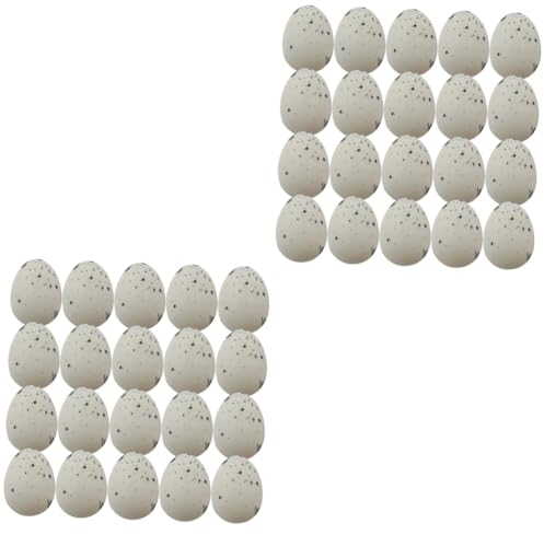 BESTonZON 100 STK kleine Eier Ostereier selber Machen osterferien dekor Bookshelf Decor bücherregal Dekoration Ornament Geschenke Osterdeko Ei Dekoration Miniatur schmücken Kunsthandwerk