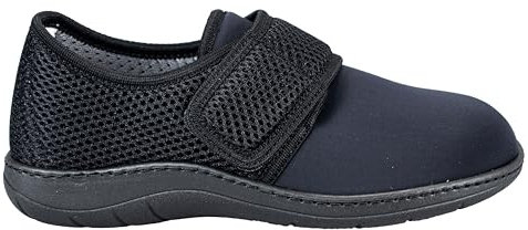 EXTRO STYLE - Scarpe Ortopediche Tecnica Soft con Plantare Estraibile, per Alluce Valgo e Dita A Martello, Scarpe Traspiranti e Antiscivolo con Tomaia in Setaflex, Nero, Taglia 40