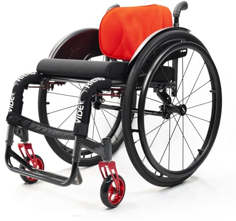 Leichter Rollstuhl,Sportrollstühle,Rollstuhl Aus Aluminiumlegierung,Freizeitrollstuhl,All-terrain-rollstuhl,Selbstfahrender,Stoßdämpfender Rollstuhl,Mit Handbremsen Und Schnellspanner-hinterräder(Seat