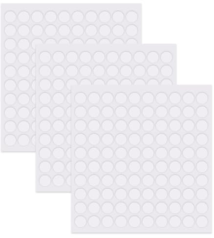 300 Stück Doppelseitige Klebepunkt Aufkleber Transparent Doppelseitige,Abnehmbare Klebepaste Punkt Aufkleber keine Spuren klebrig wasserfest für Ballon, Festival-Dekoration, DIY Basteln-10×0.5mm