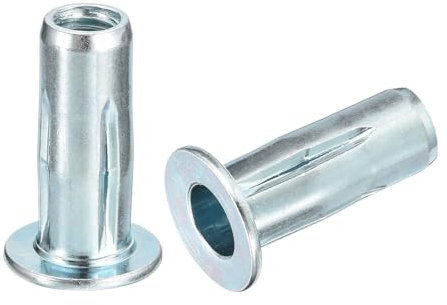 QUARKZMAN 5/16-18 Écrous aveugles Multi-Grip, 30pcs Tige pré-bombée Écrou d'insertion fileté à tête plate en acier au carbone Plus Écrous pour la construction industrielle