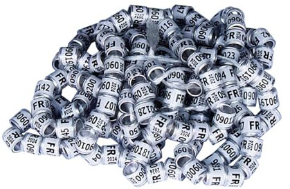 Tauben Identifikationsringe, Taubenringe | Effektive Organisation für sichere Vögel, 50 Stück sicheres Vogelzubehör – Bänder für allgemeine Taubenbedarf, Fußringe