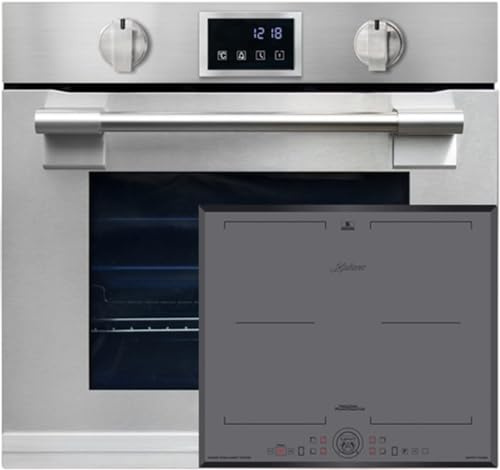 Kaiser EH 6339+KCT 6730 FIG Backofen-Set Autark Einbaubackofen XXL 86L, mit Pyrolyse & AirFry, Touchdisplay, Drehknebel, Induktions-Kochfeld 60 cm