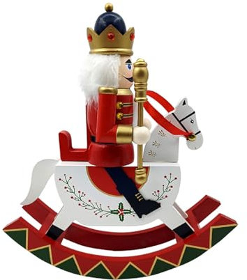 Rdxanc Traditionelle Weihnachtsfiguren aus Holz, Nussknacker, Soldatenskulptur, traditionelle Festverzierung