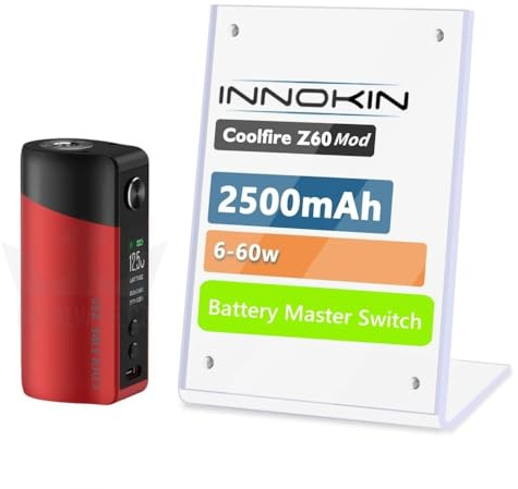 For Innokin CoolFire Z60 Mod Batería 2500 mAh 60 W Modos VW/Coil+/Refresh