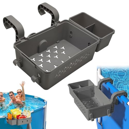 Porta Oggetti Piscina FuoriTerra, Cestini Portaoggetti Per Bordo Piscina Portaoggetti Piscina, Giocattoli da Appendere Alla Piscina Organizer per La Maggior Parte Delle Piscine Fuori