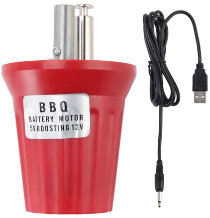 PODSJD Motorino Girarrosto Elettrico 5‑12V per Barbecue e Forno Grill - Rotazione Costante, Resistente e Facile da Installare per Porchetta e Arrosticini