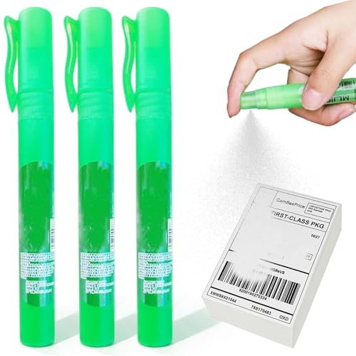Whiteout vätska, 3 st termisk papperssuddgummi spray 10 ml vitt ut vätska med lock bärbar korrigeringsvätska för dokument, etiketter, paket, leveransadresser, vit ut