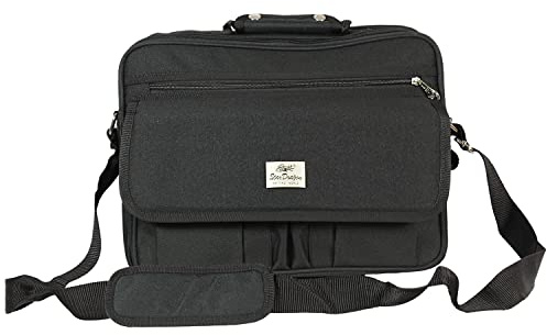 Sotala Herren Umhängetasche Arbeitstasche Herrentasche Schultertasche Messenger Schwarz mittel
