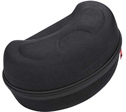 Estuche para Gafas de esquí Gafas profortables Estuche rígido para protección de Vidrio Estuche para Estuche rígido con mosquetón Llavero de Gancho para Esquiar Gafas de Snowboard Deporte