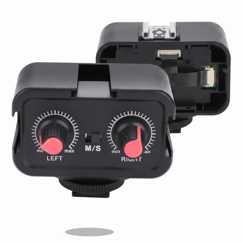 DSLR Camera 2 Channel Microphone Mixer with 3.5mm Audio Adapter - Universal Compact Mixer for Camcorders, Smartphones and Recording Devices