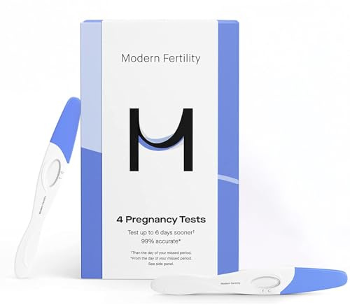 Modern Fertility Pregnancy Test | High-Sensitivity at-Home Test is 99% Accurate and Can Be Used 6 Days Before Your Missed Period| Includes 4 Tests