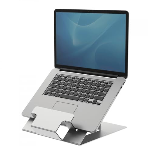 Fellowes Hylyft Laptop Ständer - Laptop Halterung, höhenverstellbarer Laptopständer für Notebooks bis 18 Zoll (45,72 cm) mit Tragebeutel - Lapdesk klappbar