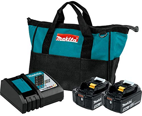 Makita BL1850BDC2 18V LXT® batería de Iones de Litio y Cargador rápido óptimo (5.0Ah)