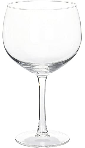 Set Of 4 Gin Tonic Jumbo Glasses | Balloon Cocktail Stemmed Glasses 650ml | Transparent Mixer for Home Restaurant Events & Parties
