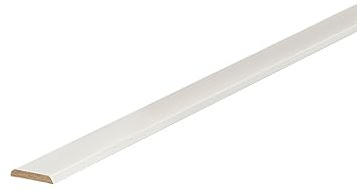 Kosche | Abdeckleiste | MDF | 5 x 30 x 2600 mm | Weiß | Sockelleiste | Fußleiste | Hochwertig | Robust | 130 Meter
