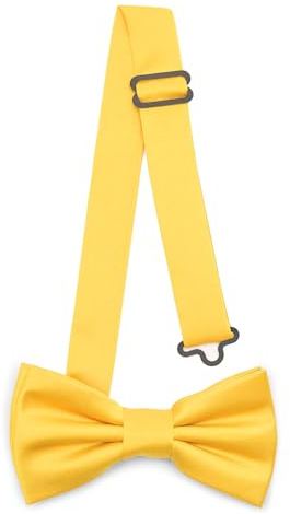 Laddheid barn pojkar fluga – förbunden, justerbart band, matt design, perfekt för bröllop, födelsedag, skolstart – hållbar och snygg storlek 10 cm x 5 cm BKM, honung, 10cm x 5cm
