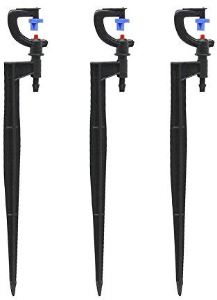 Irrigatore da giardino Ugelli a rifrazione di tipo G da 180 gradi con supporto for staffa da 19 cm Irrigatori for piante da irrigazione 100 set Irrigazione da giardino