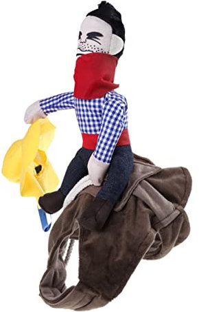 Sosoport 2stücke Haustier Kostüm -Rider-Anzug Für Kleine Hunde s Atmungsaktiv Material Witziges Design Für Partys Halloween Weihnachten Und Mehr