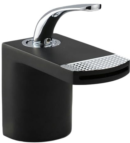 Wasserhahn Eingelenkiger Wasserfall-Waschtischhahn, Haushaltsbadezimmer-Unterbaubecken, Warm- Und Kaltwasserhahn