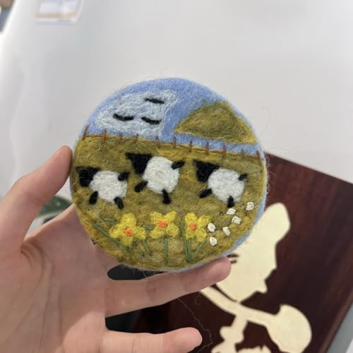 Sottobicchiere in feltro di lana di pecora, fatto a mano, per bevande calde e fredde, sottobicchiere, sottobicchiere, sottobicchiere, sottobicchiere, sottobicchiere, sottobicchiere, per decorazione