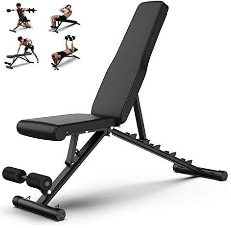 Langlebige, stabile Hantelbänke für das Fitnessstudio zu Hause. Multifunktionshocker mit klappbaren Hanteln für die Bank, Sit-ups, Curls mit Hanteln, Ganzkörperfitness